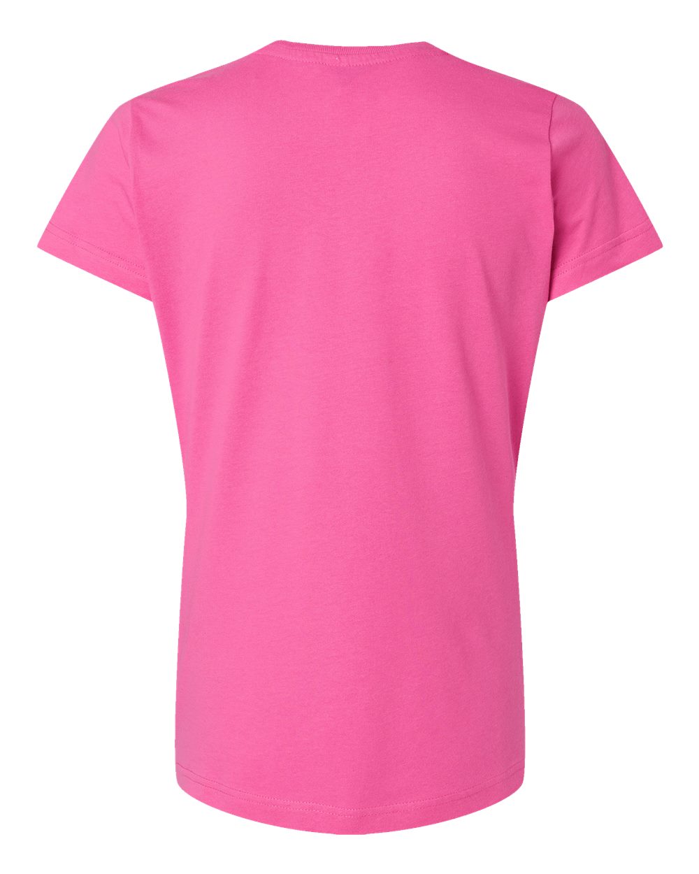 Rear View of Raspberry Women's Fine Jersey Tee - 3516