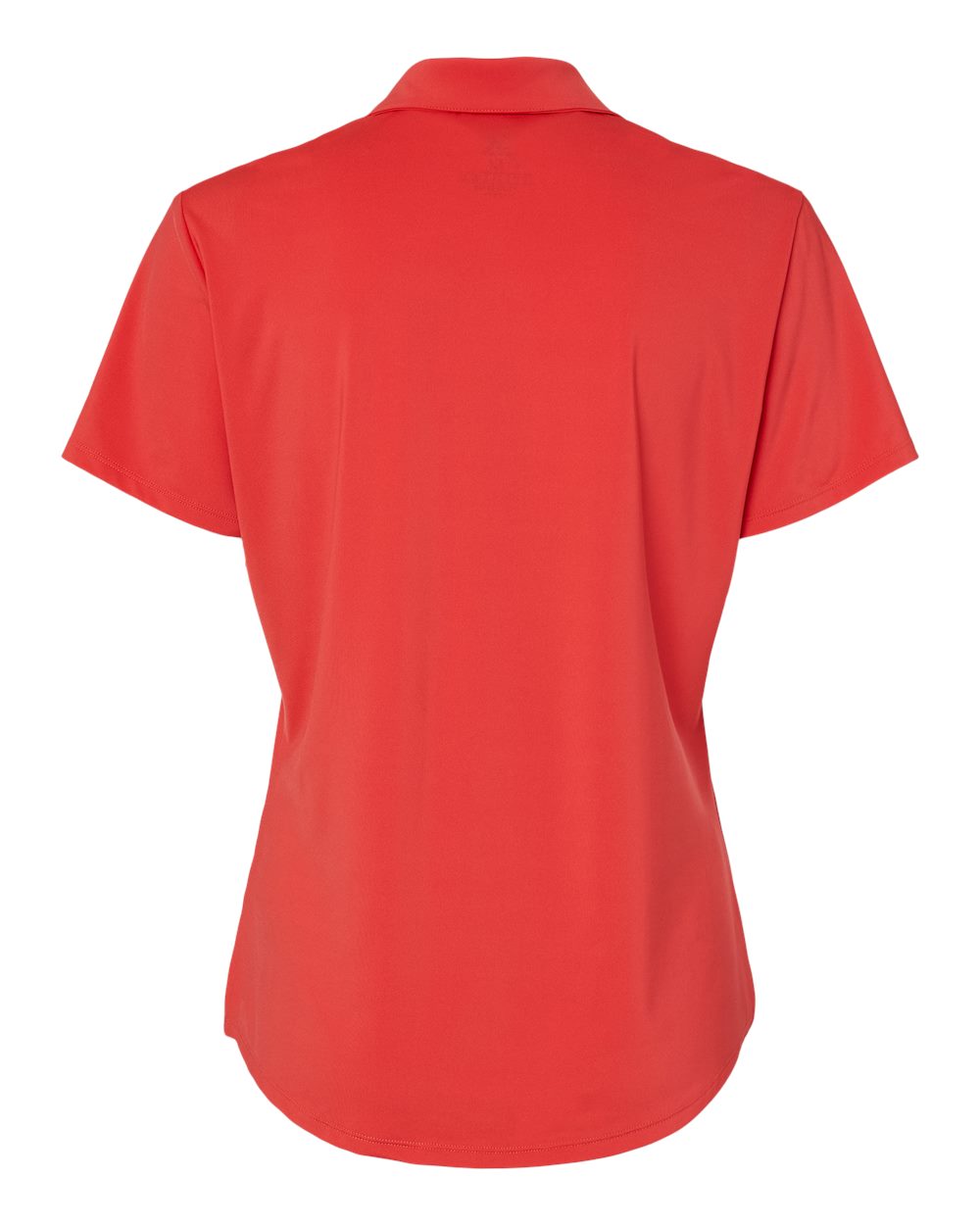 Rear View of Real Coral Women's Ultimate Solid Polo - A515