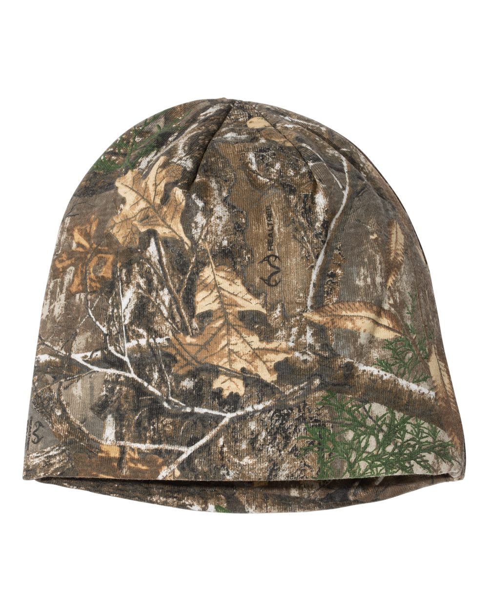 Rear View of Realtree Edge 8" Licensed Camo Beanie - LCB08