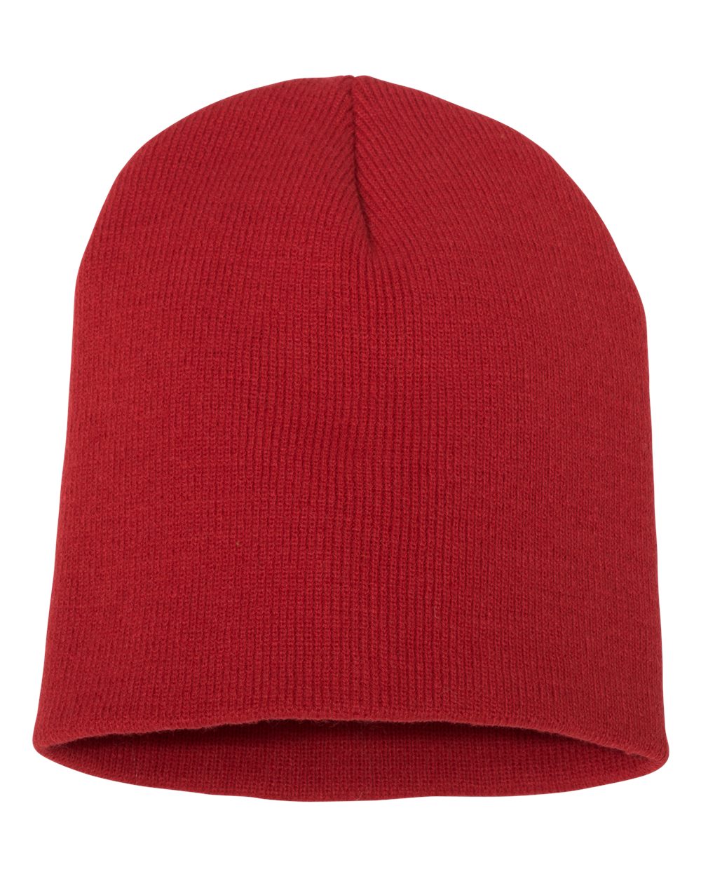 Front View of Red 8 1/2" Beanie - 1500KC
