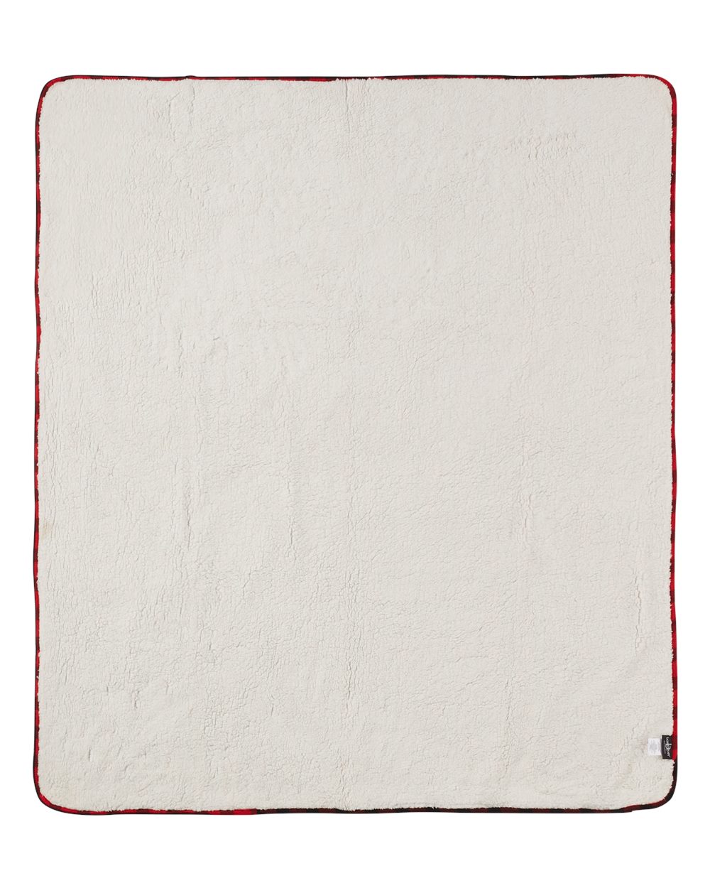 Rear View of Red/ Black Buffalo Everest Blanket - FQ01