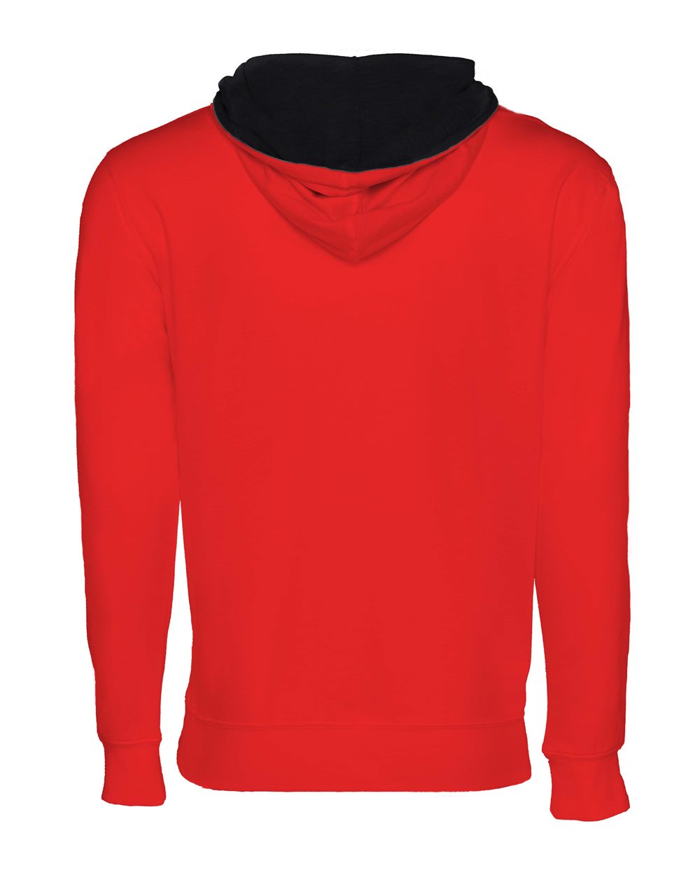 Rear View of Red/ Black Laguna Hoodie - 9301