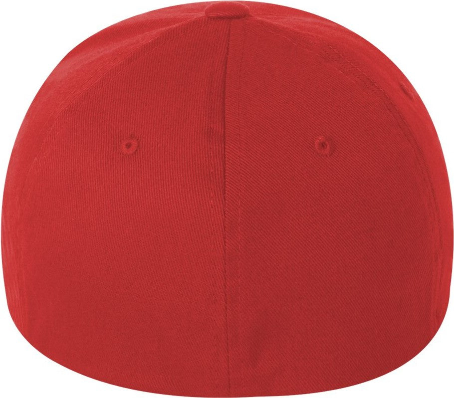 Rear View of Red Cotton Blend Cap - 6277