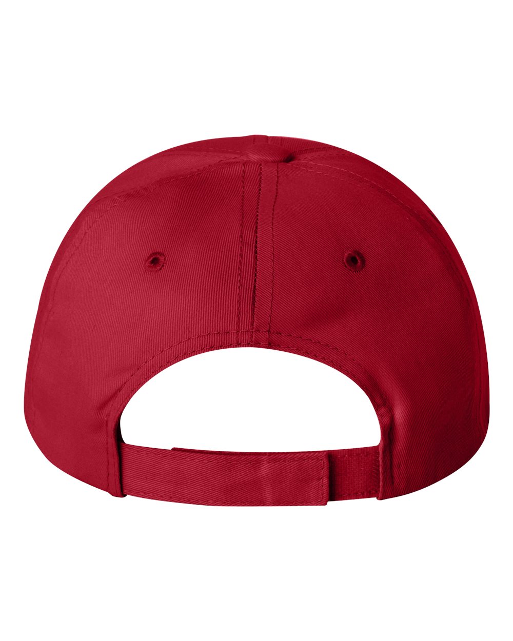 Rear View of Red Cotton Twill Cap - 2260
