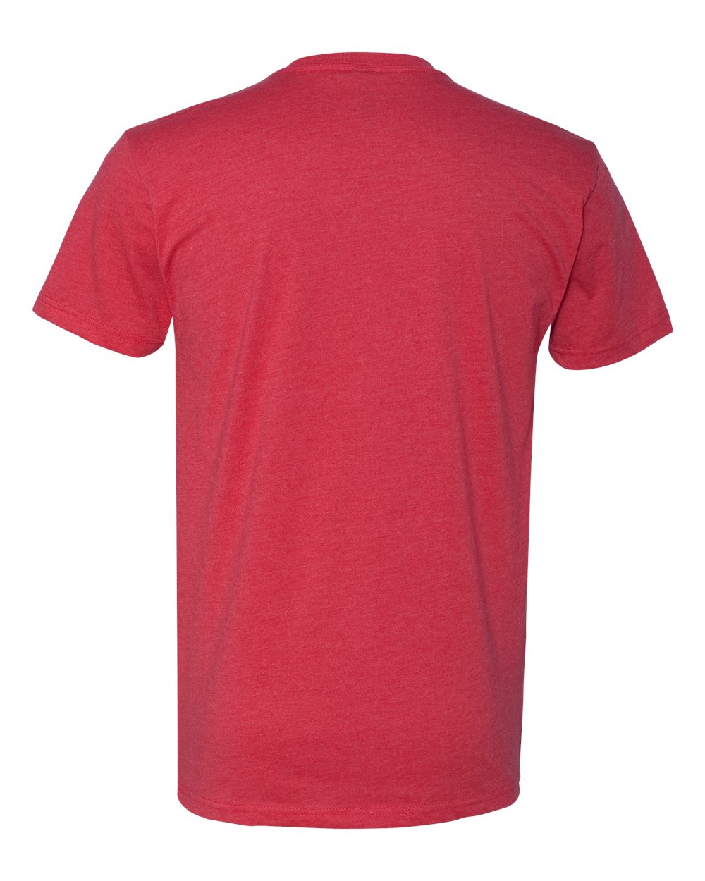 Rear View of Red CVC T-Shirt - 6210