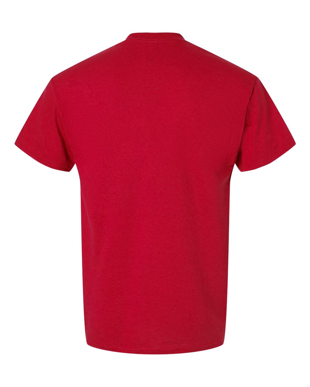 Rear View of Red DryBlend® T-Shirt - 8000