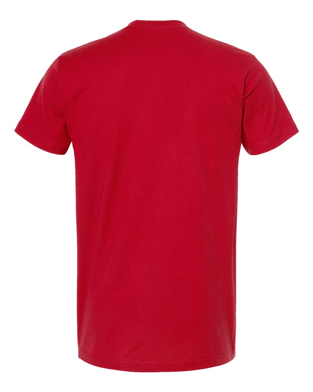 Rear View of Red Fine Jersey T-Shirt - 202