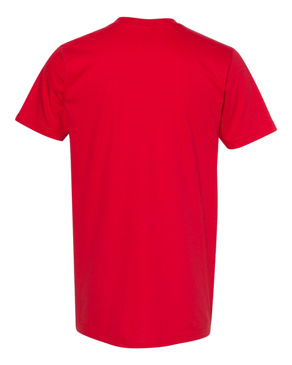 Rear View of Red Fine Jersey Tee - 2001