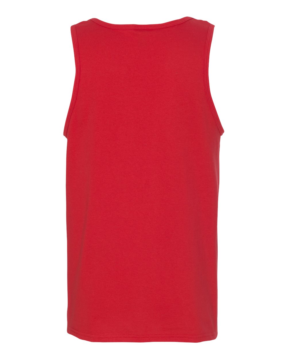 Rear View of Red Heavy Cotton™ Tank Top - 5200