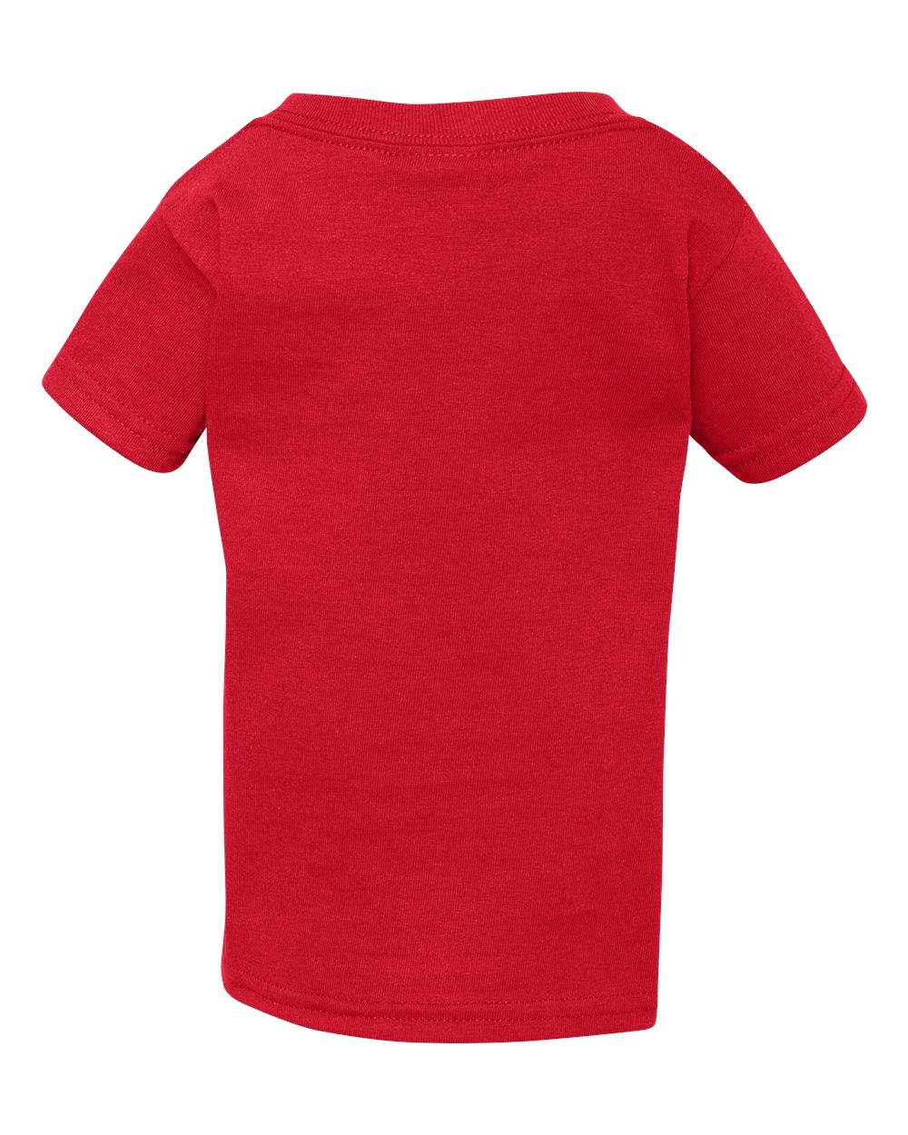 Rear View of Red Heavy Cotton™ Toddler T-Shirt - 5100P