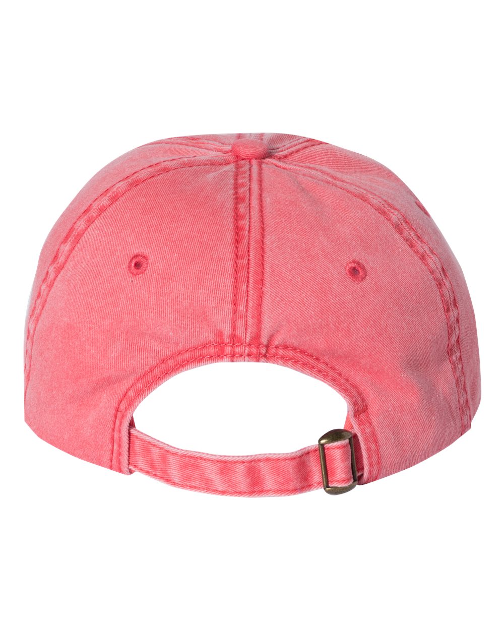 Rear View of Red Pigment-Dyed Cap - SP500