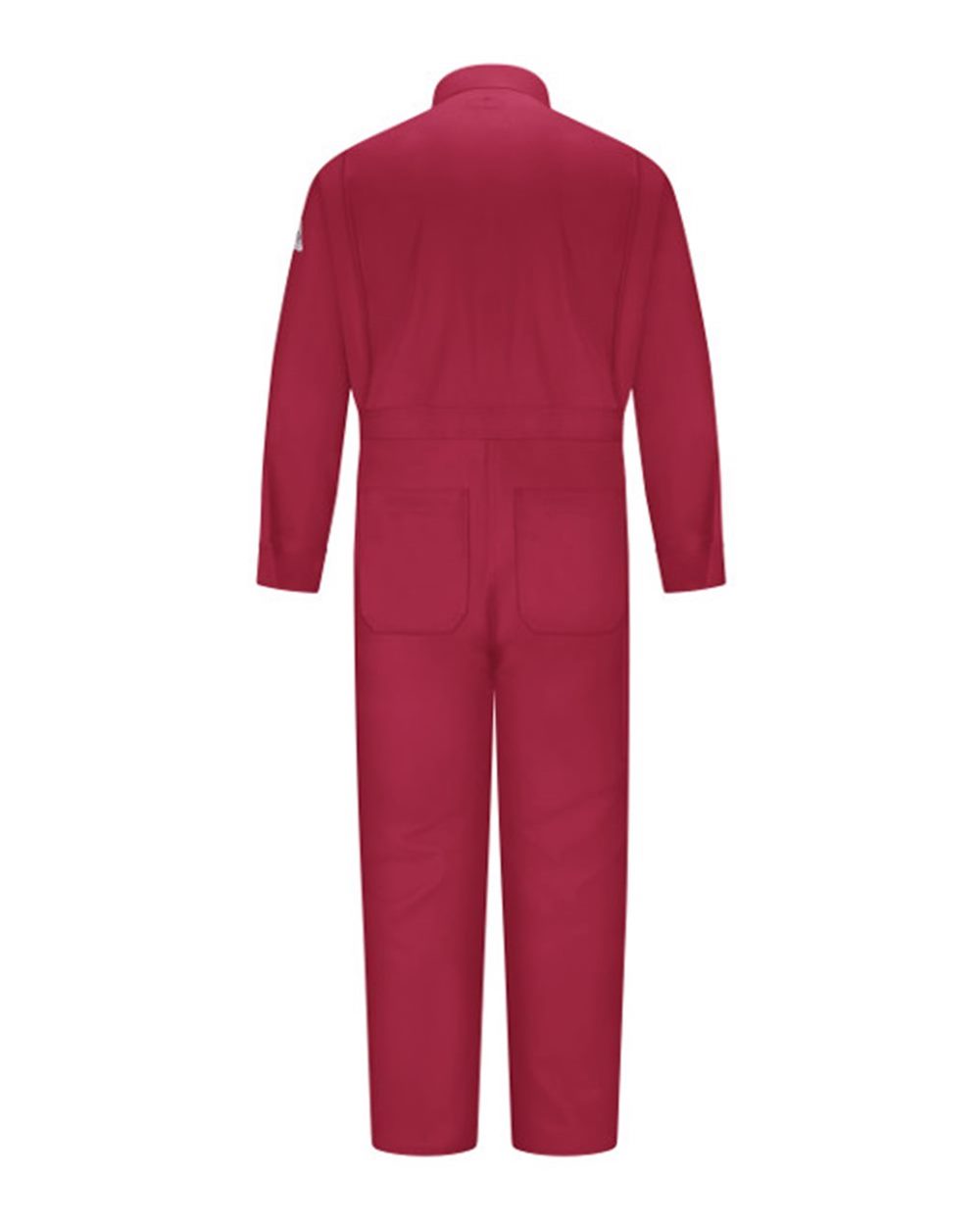 Front View of Red Premium Coverall - EXCEL FR Tall Sizes - CEB2T