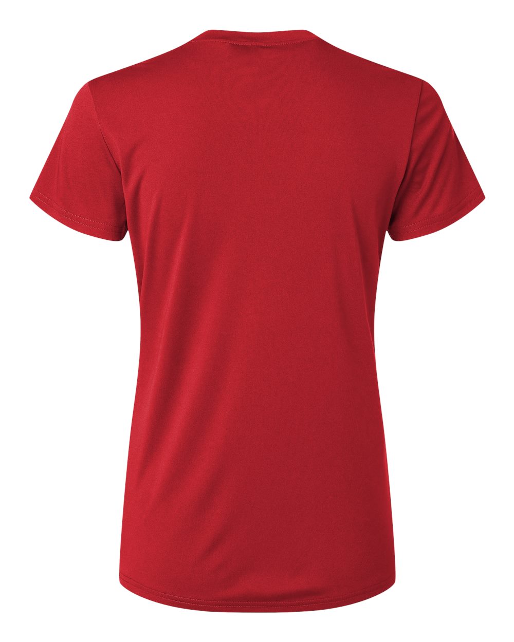Rear View of Red Pro-Lock Women's Performance T-Shirt - 48000L