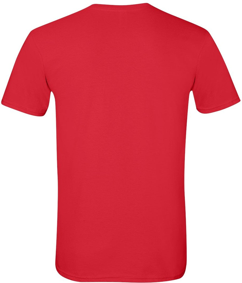 Rear View of Red Softstyle® T-Shirt - 64000