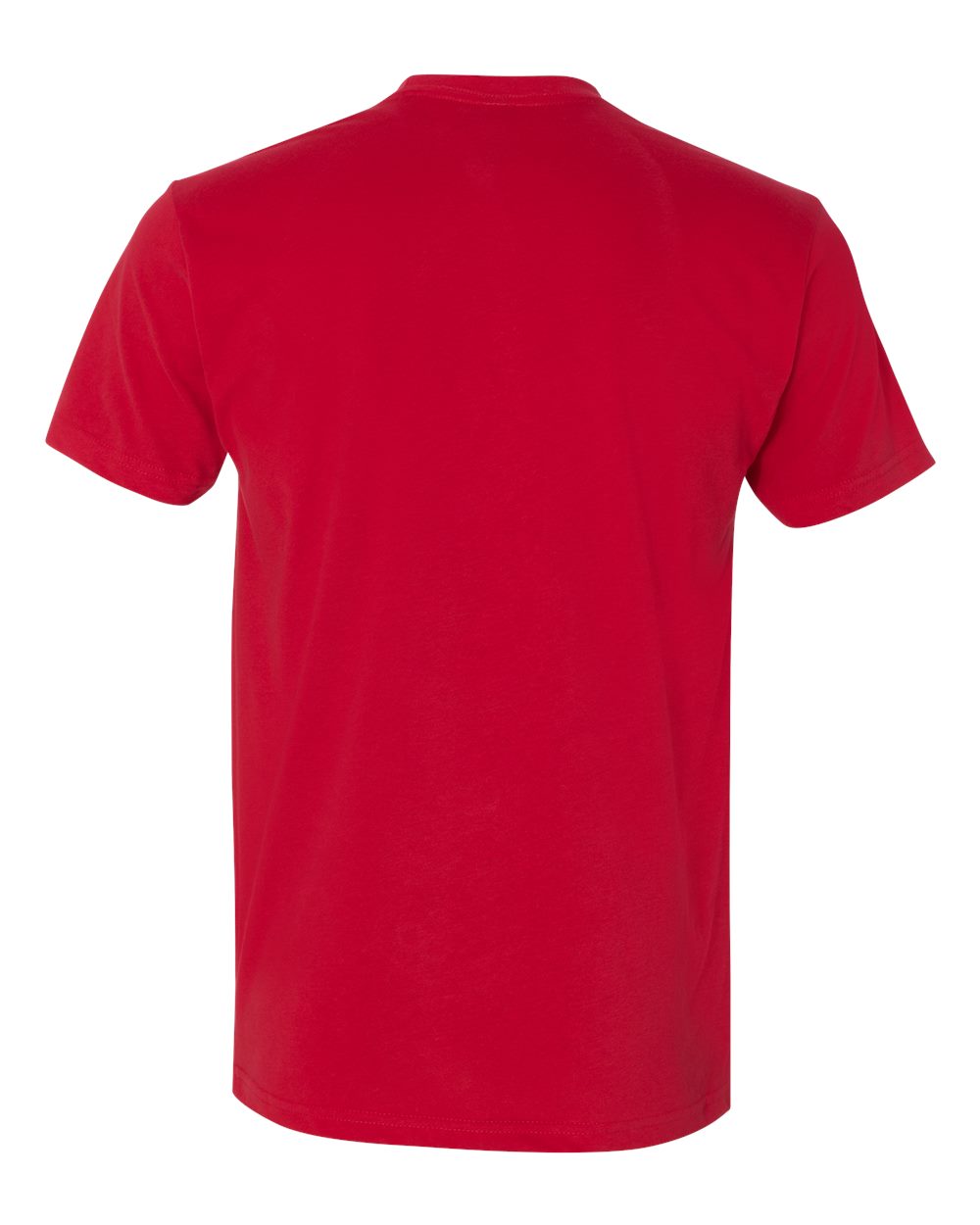 Rear View of Red Sueded T-Shirt - 6410