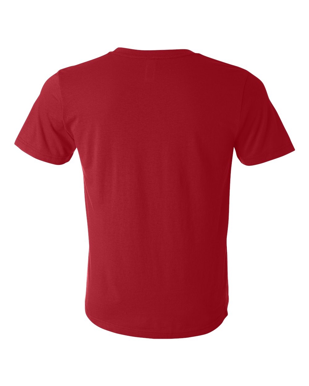 Rear View of Red Texture Tee - 3650