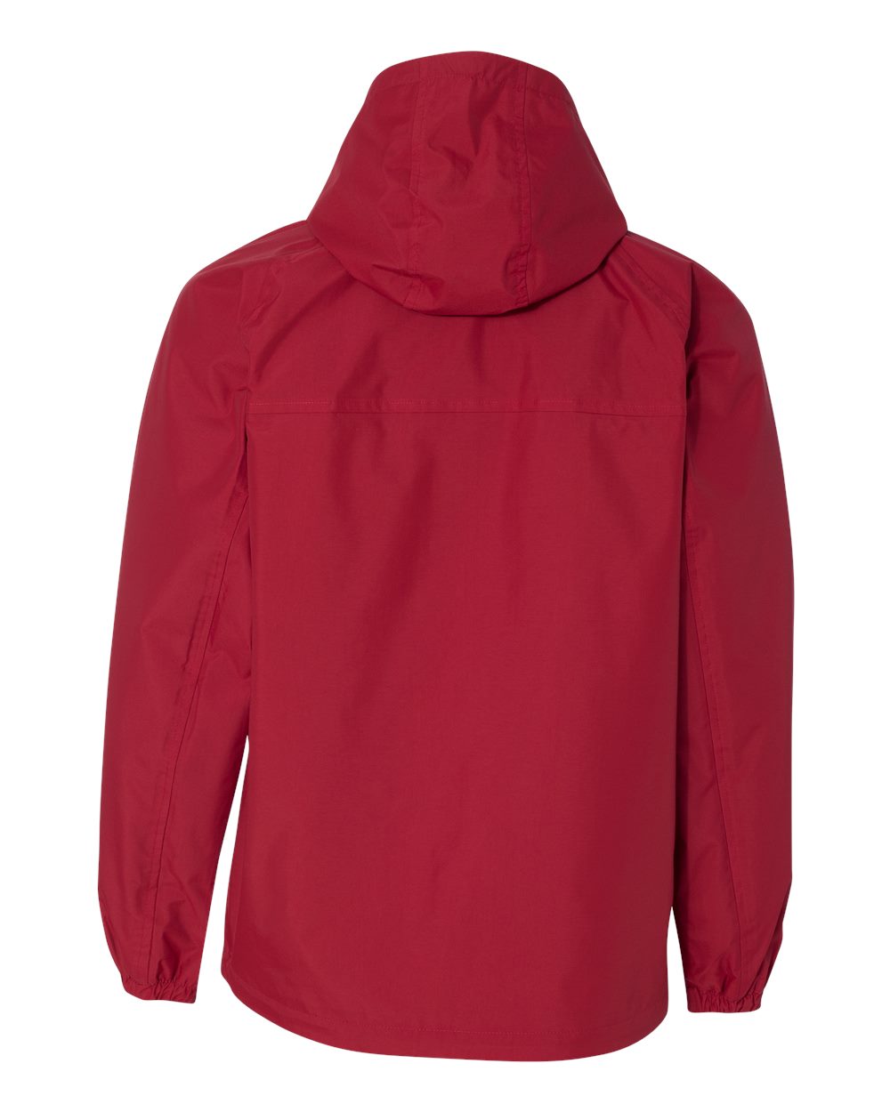 Rear View of Red Torrent Waterproof Hooded Jacket - 5335