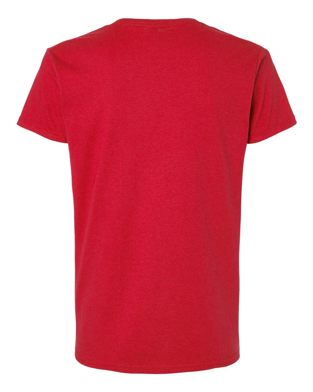 Rear View of Red Ultra Cotton® Women’s T-Shirt - 2000L