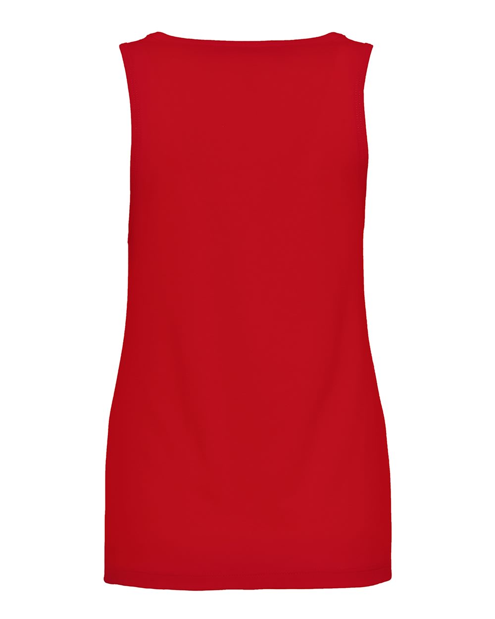 Rear View of Red Women's Cotton Tank - 3933