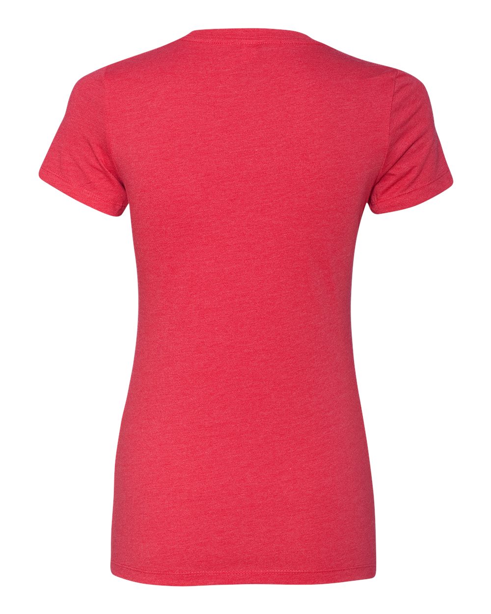 Rear View of Red Women’s CVC T-Shirt - 6610