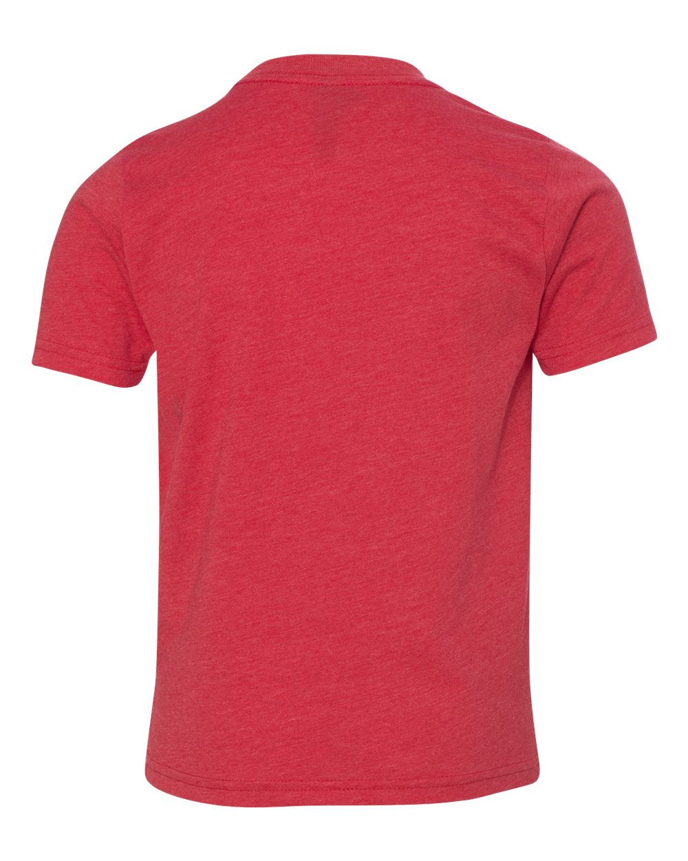 Rear View of Red Youth CVC T-Shirt - 3312