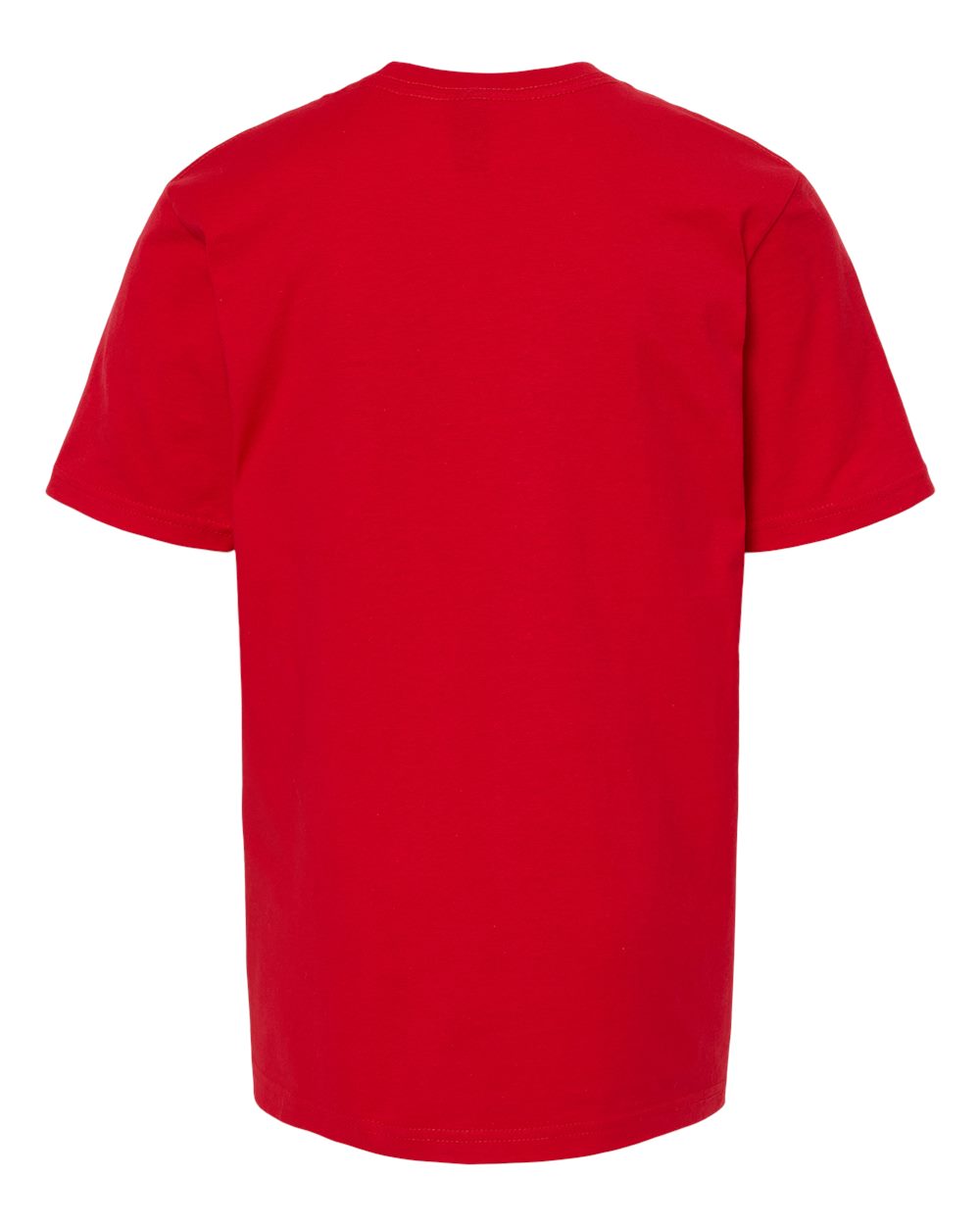Rear View of Red Youth Heavyweight Jersey T-Shirt - 295