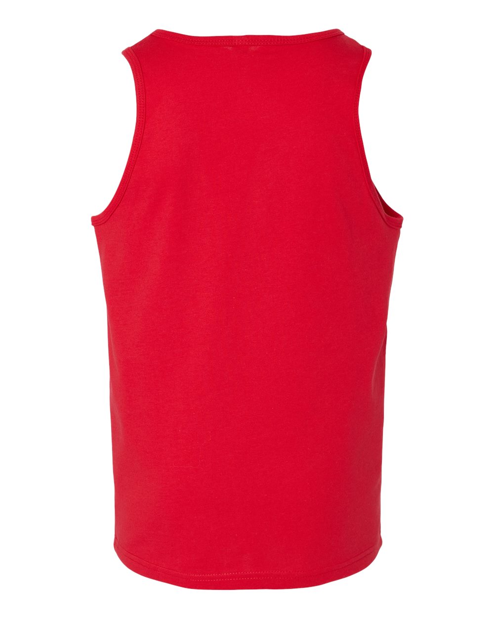 Rear View of Red Youth Jersey Tank - 3480Y