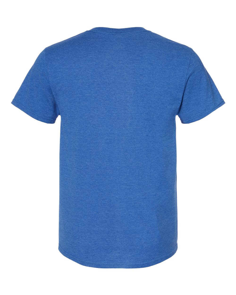 Front View of Retro Heather Royal Premium Blend Ring-Spun T-Shirt - 560MR