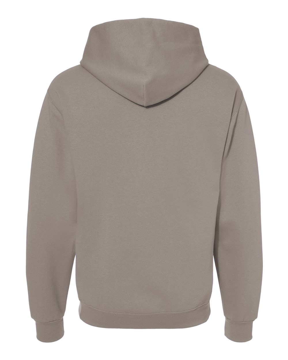 Rear View of Rock NuBlend® Hooded Sweatshirt - 996MR
