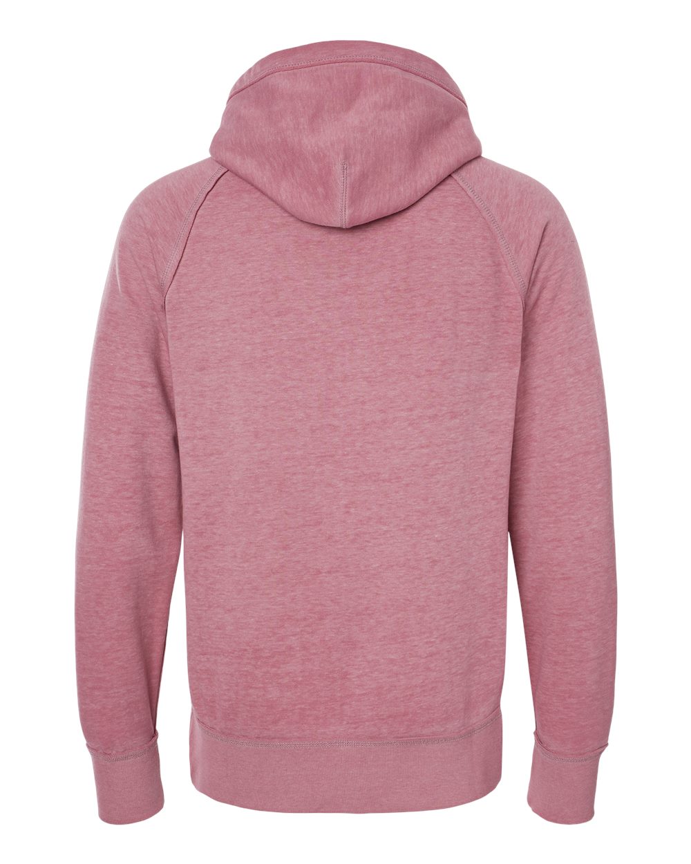 Rear View of Rose Vintage Zen Fleece Hooded Sweatshirt - 8915