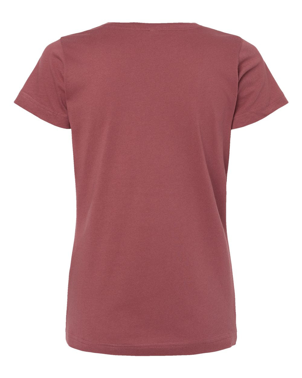 Rear View of Rouge Women's Fine Jersey Tee - 3516