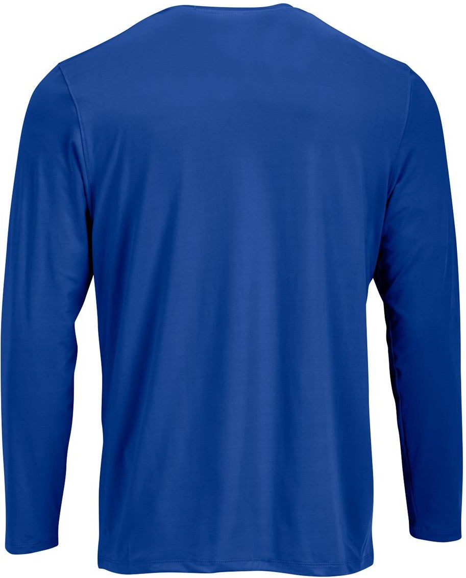Rear View of Royal Aruba Extreme Performance Long Sleeve T-Shirt - 222