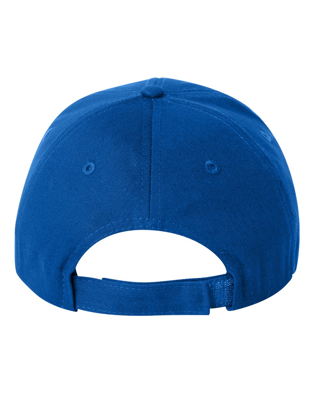Rear View of Royal Blue Chino Cap - VC600