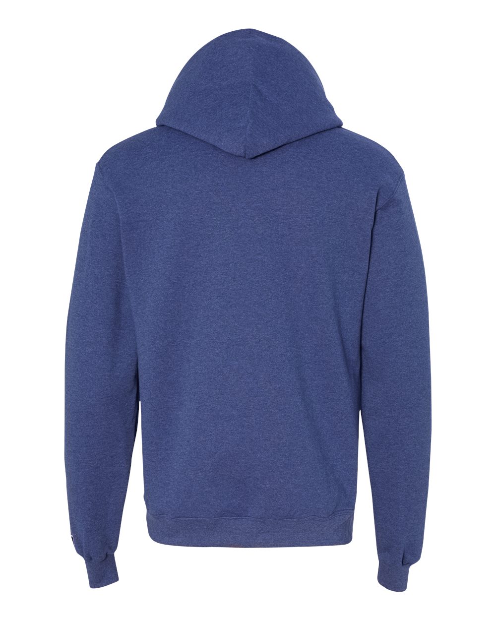 Rear View of Royal Blue Heather Powerblend® Hooded Sweatshirt - S700