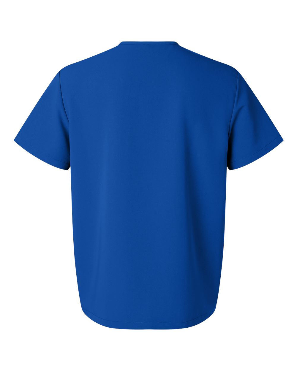 Rear View of Royal Blue Holmes Everyday 1-Pocket Scrub V-Neck Top - M10001