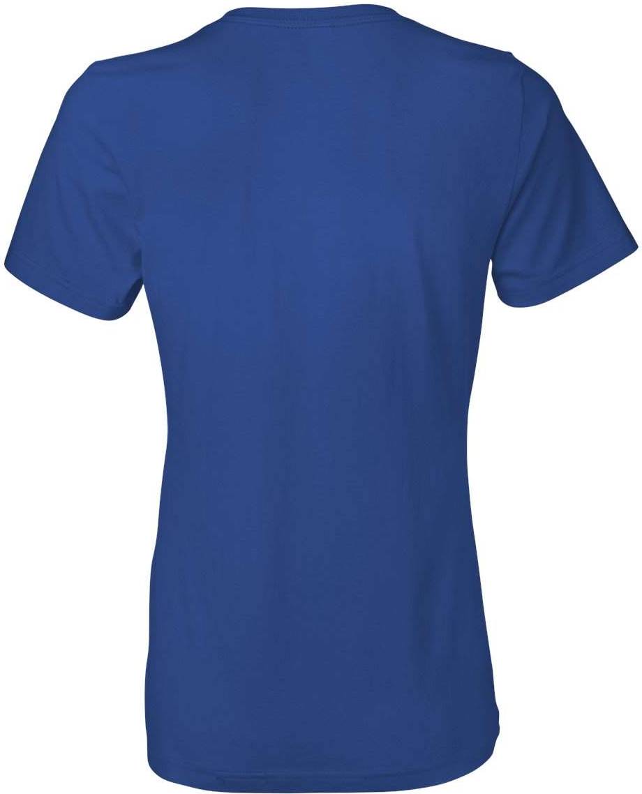 Rear View of Royal Blue Softstyle® Women’s Lightweight T-Shirt - 880