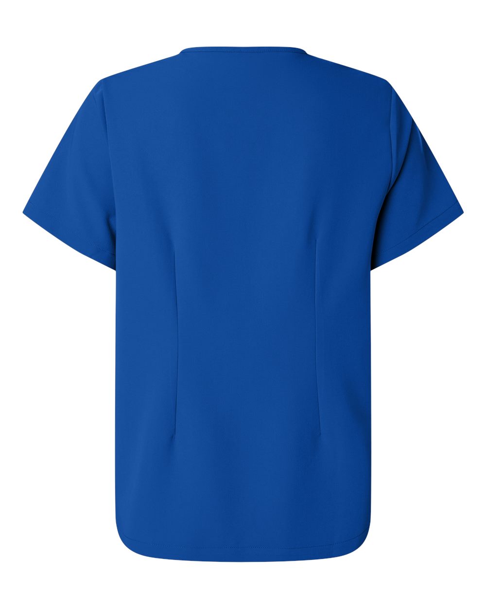 Rear View of Royal Blue Women's Rhena Essential 1-Pocket Scrub V-Neck Top - W10001