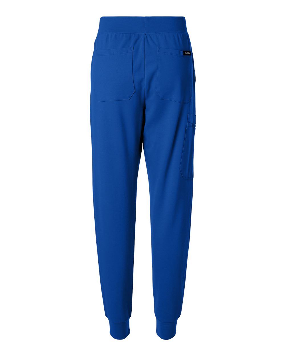 Rear View of Royal Blue Women's Rubi Ultrasoft Scrub Joggers - Petite Sizes - W40001P