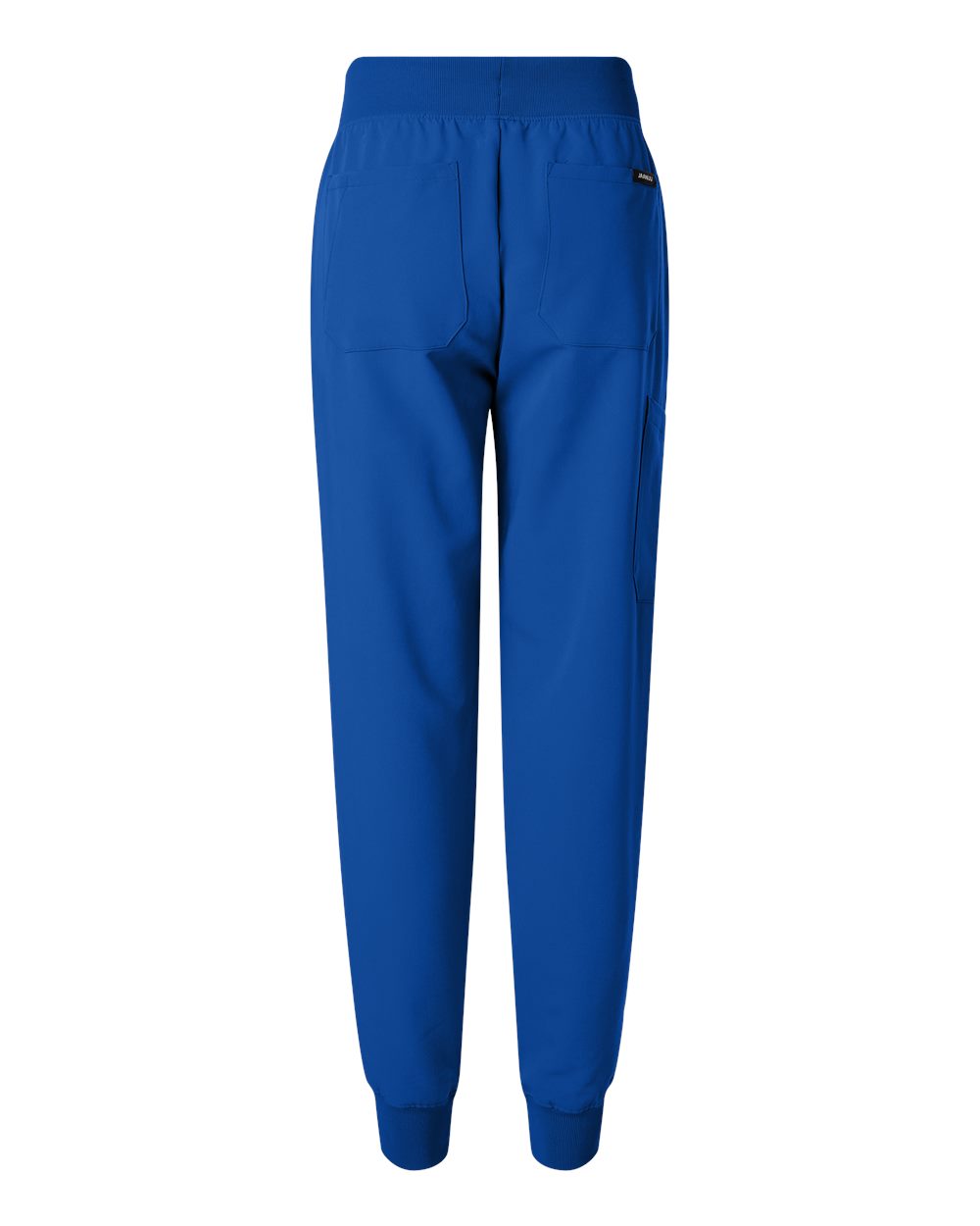 Rear View of Royal Blue Women's Silex Knit-Waist Scrub Joggers - W20003