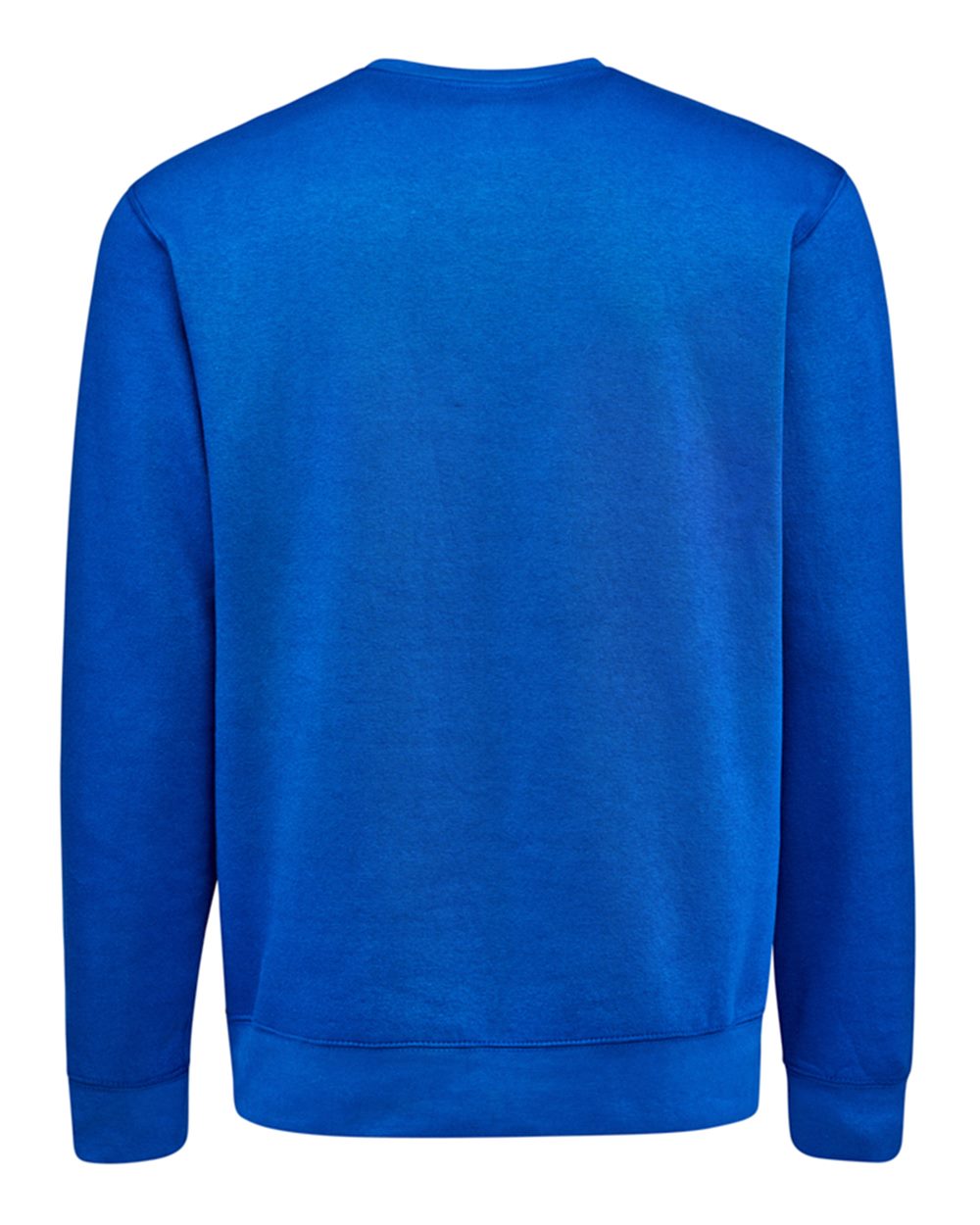 Rear View of Royal BTB Fleece Crewneck Sweatshirt - 8721