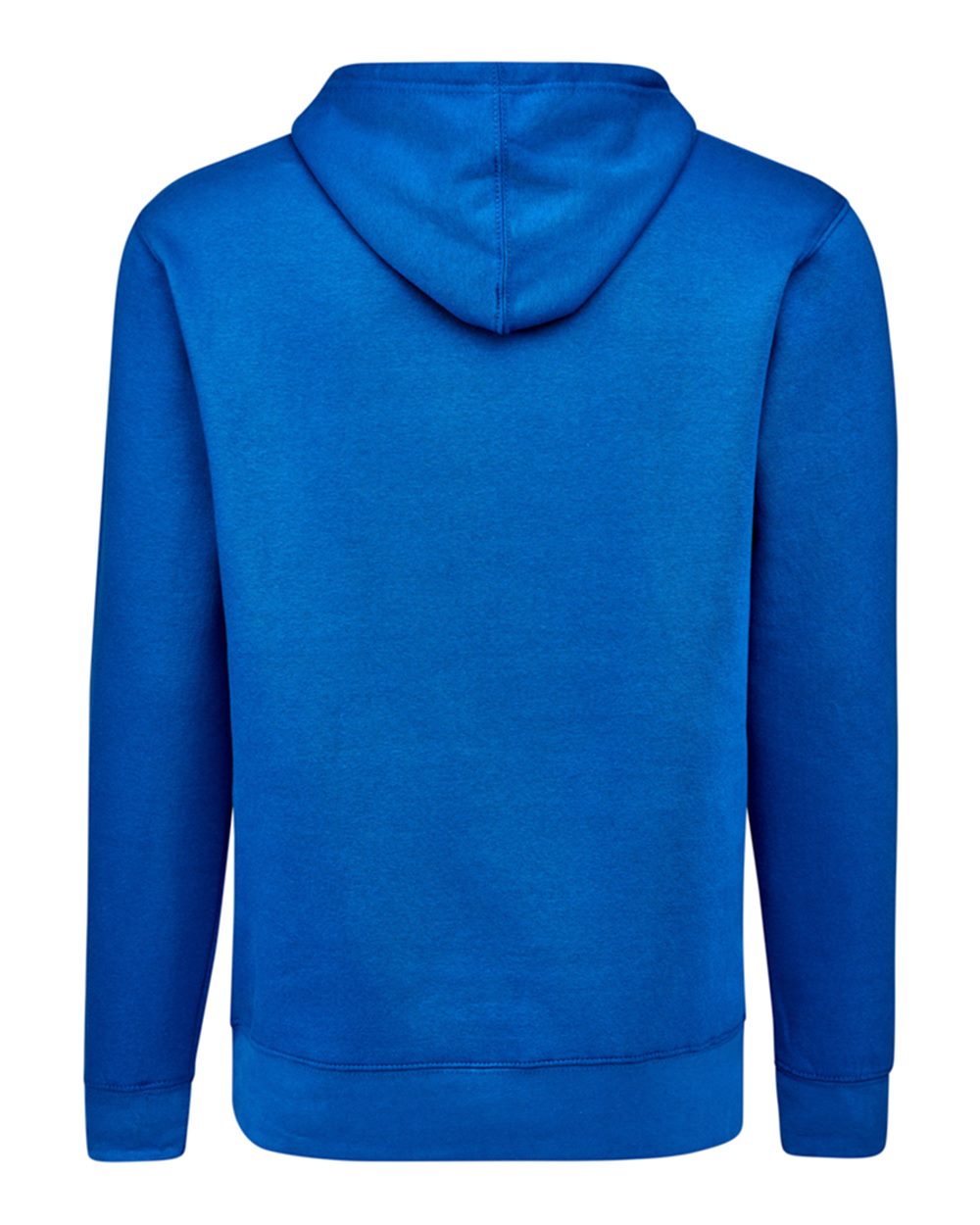 Rear View of Royal BTB Fleece Hooded Sweatshirt - 8720