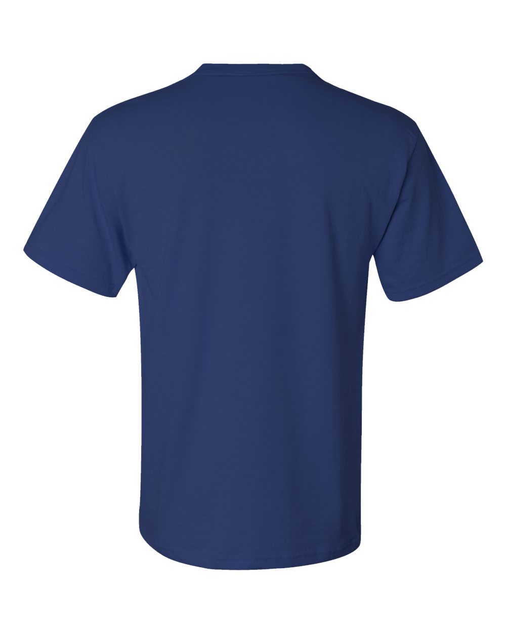 Rear View of Royal Dri-Power® 50/50 Pocket T-Shirt - 29MPR