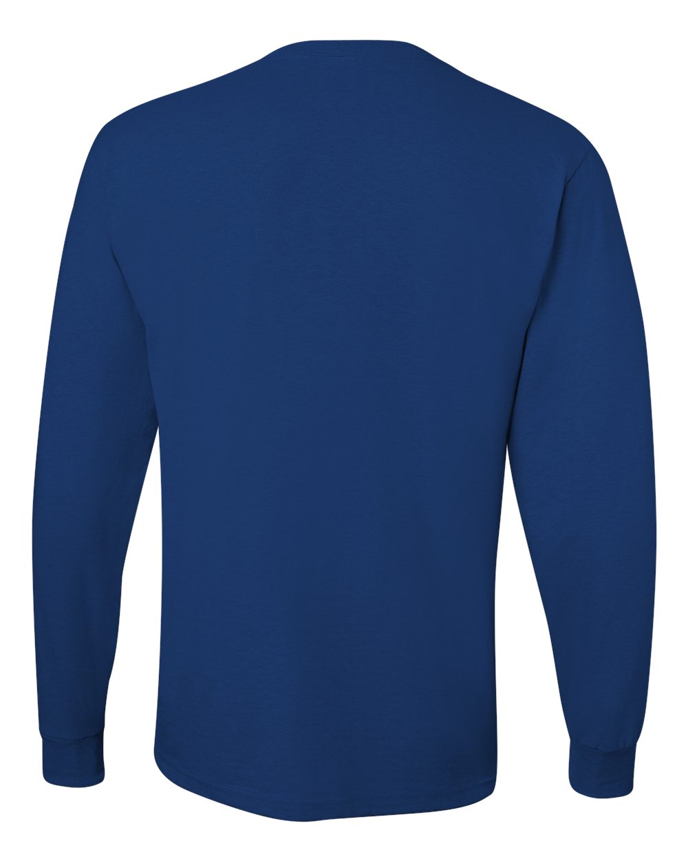 Rear View of Royal Dri-Power® Long Sleeve 50/50 T-Shirt - 29LSR