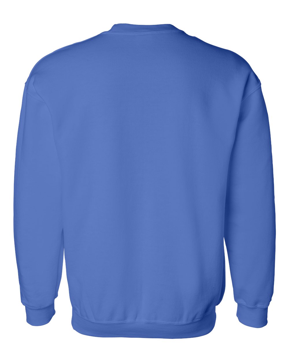 Rear View of Royal DryBlend® Crewneck Sweatshirt - 12000