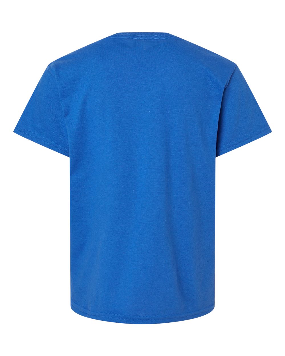 Rear View of Royal DryBlend® Youth T-Shirt - 8000B