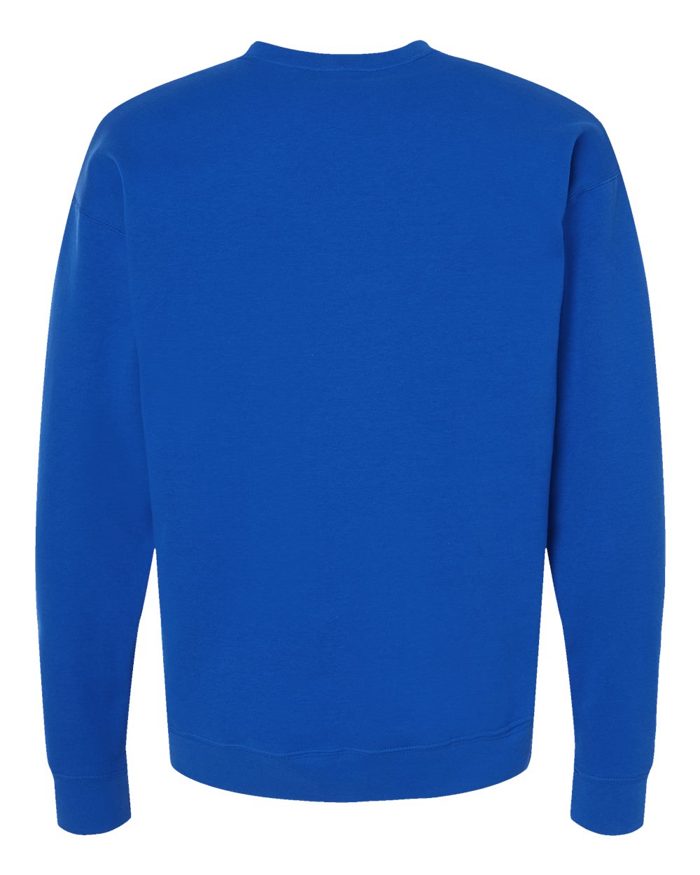 Rear View of Royal Fleece Crewneck Sweatshirt - 340