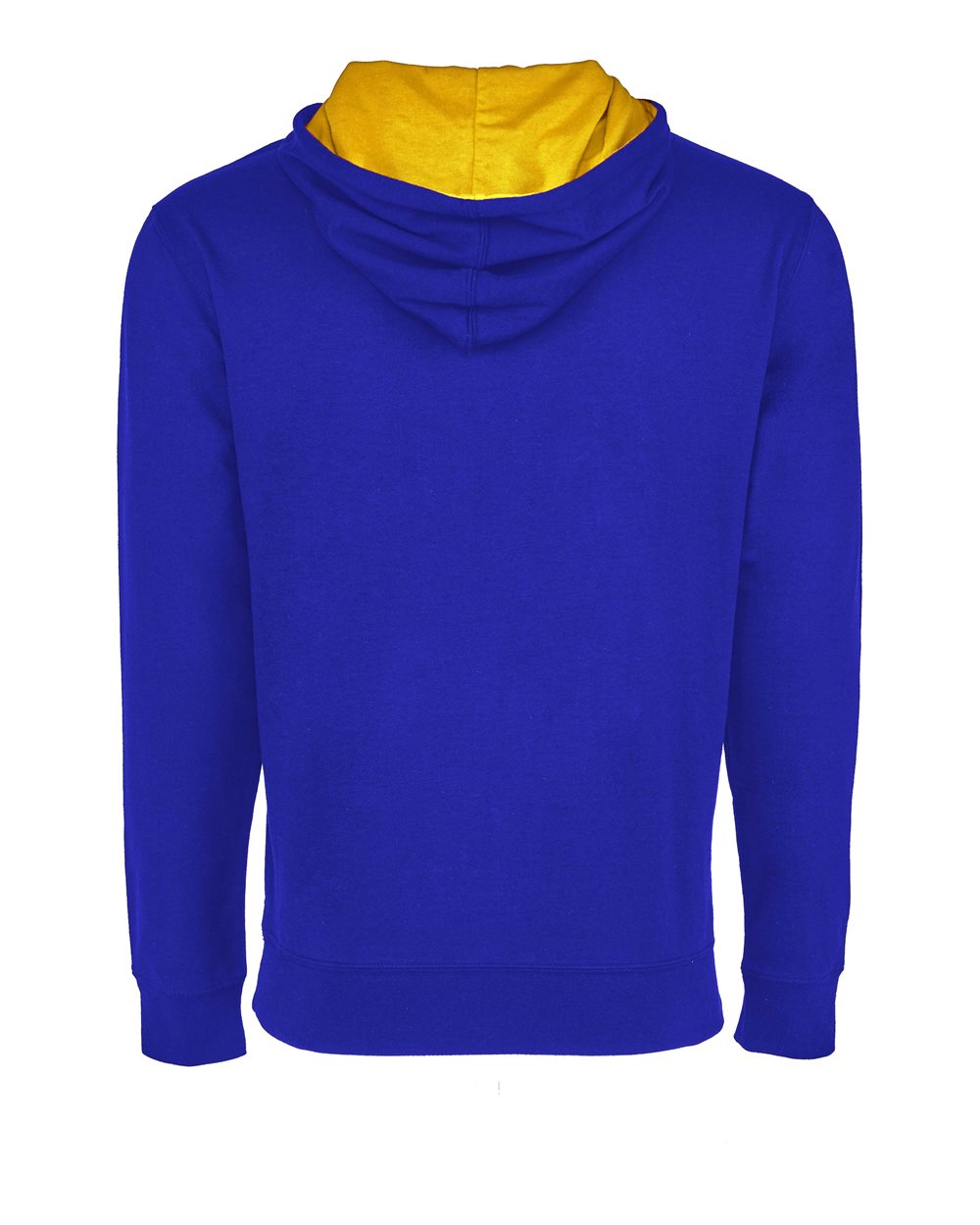 Rear View of Royal/ Gold Laguna Hoodie - 9301