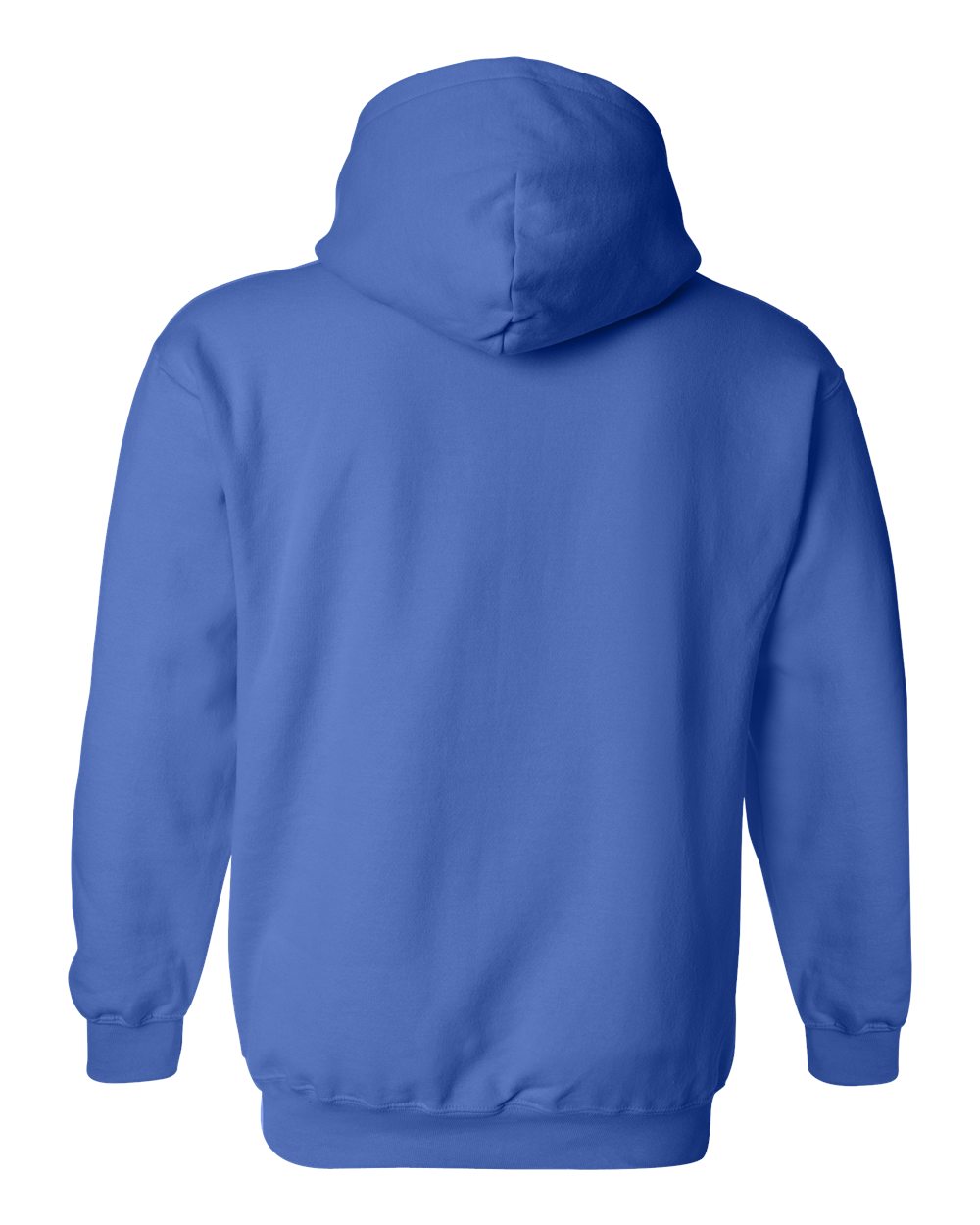 Rear View of Royal Heavy Blend™ Hooded Sweatshirt - 18500