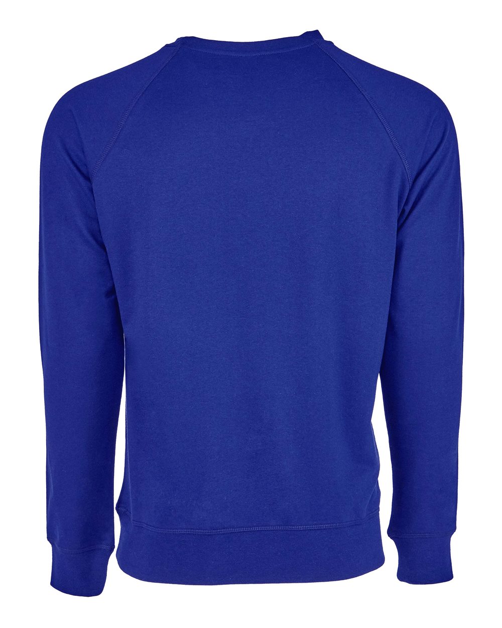Rear View of Royal Laguna Raglan Crewneck Sweatshirt - 9000