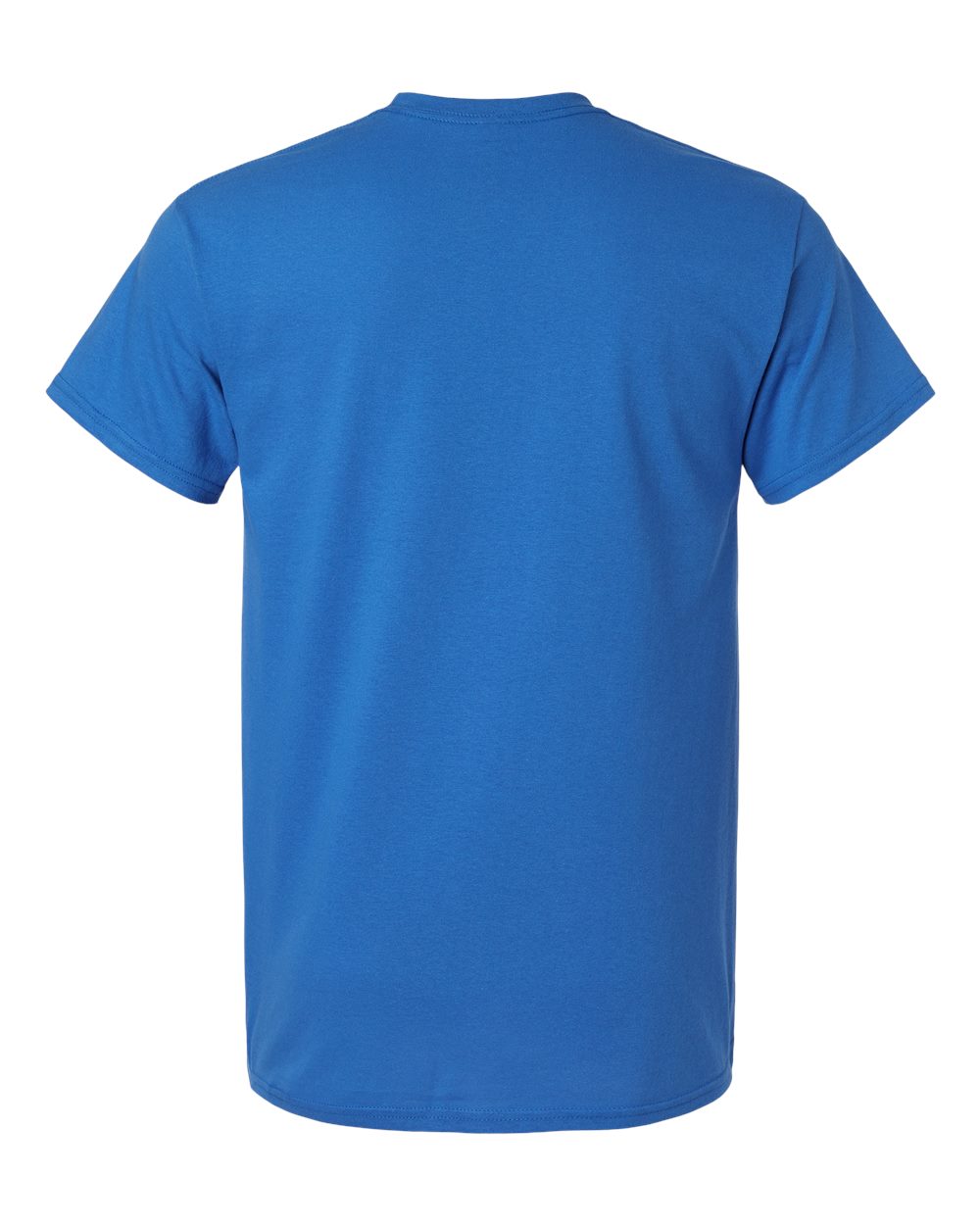 Rear View of Royal Light Cotton T-Shirt - 3000